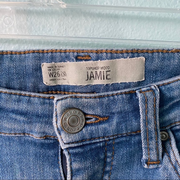 Topshop Jamie Moto Skinny Jeans - Picture 3 of 5